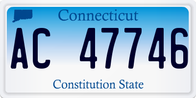CT license plate AC47746