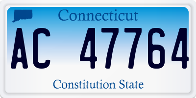 CT license plate AC47764