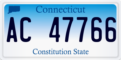 CT license plate AC47766
