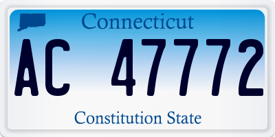 CT license plate AC47772