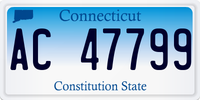 CT license plate AC47799
