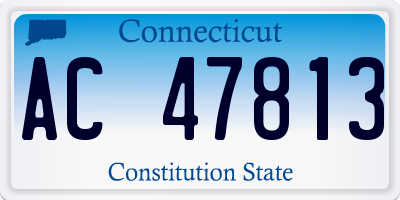 CT license plate AC47813