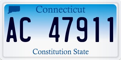 CT license plate AC47911