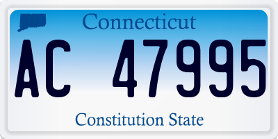 CT license plate AC47995