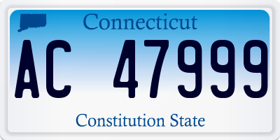 CT license plate AC47999