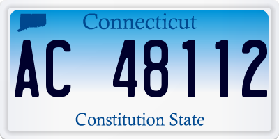 CT license plate AC48112