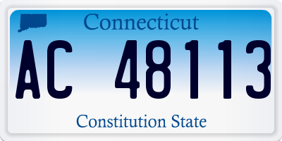 CT license plate AC48113