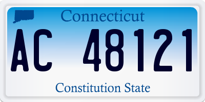 CT license plate AC48121