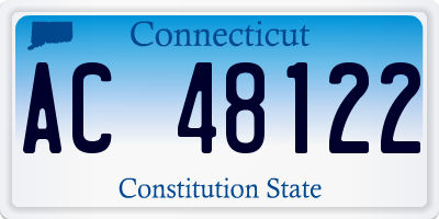 CT license plate AC48122