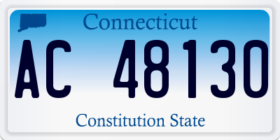 CT license plate AC48130
