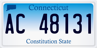 CT license plate AC48131