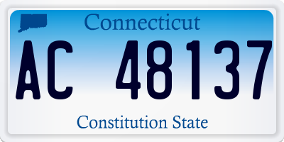 CT license plate AC48137