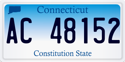 CT license plate AC48152