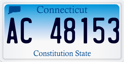 CT license plate AC48153