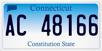 CT license plate AC48166