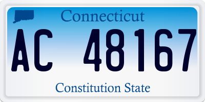 CT license plate AC48167
