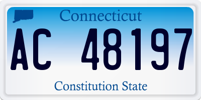 CT license plate AC48197