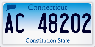 CT license plate AC48202