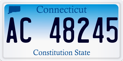 CT license plate AC48245