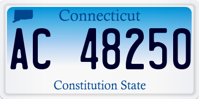 CT license plate AC48250