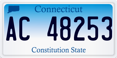 CT license plate AC48253