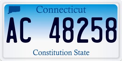 CT license plate AC48258