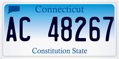 CT license plate AC48267