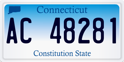 CT license plate AC48281