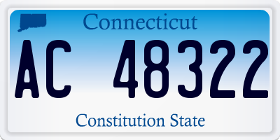 CT license plate AC48322