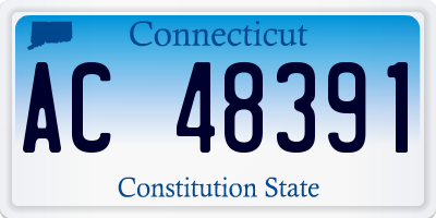 CT license plate AC48391