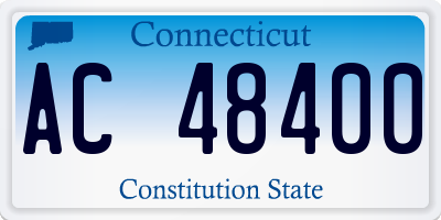 CT license plate AC48400