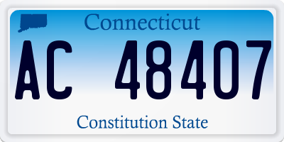 CT license plate AC48407