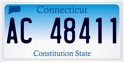 CT license plate AC48411