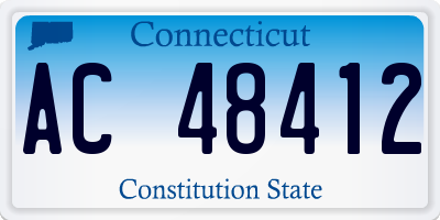 CT license plate AC48412