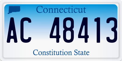 CT license plate AC48413