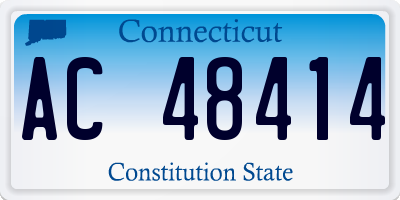 CT license plate AC48414