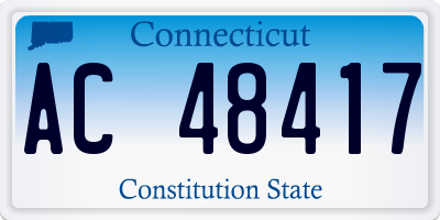 CT license plate AC48417