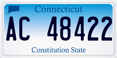 CT license plate AC48422
