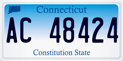 CT license plate AC48424