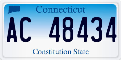 CT license plate AC48434