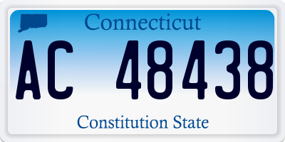 CT license plate AC48438