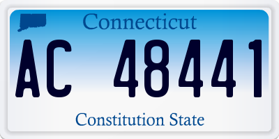 CT license plate AC48441