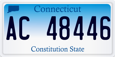 CT license plate AC48446