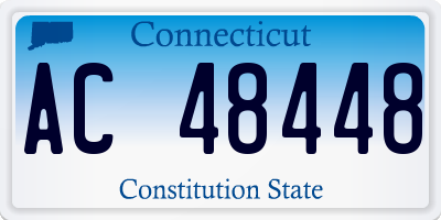 CT license plate AC48448