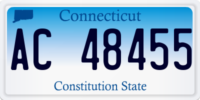 CT license plate AC48455