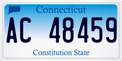 CT license plate AC48459