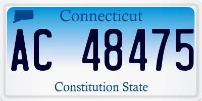 CT license plate AC48475