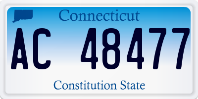 CT license plate AC48477