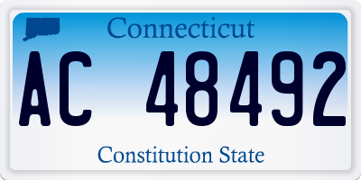CT license plate AC48492
