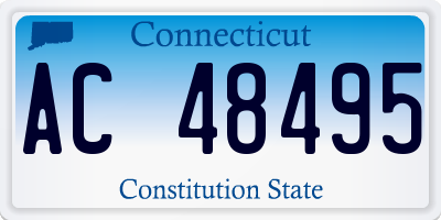 CT license plate AC48495